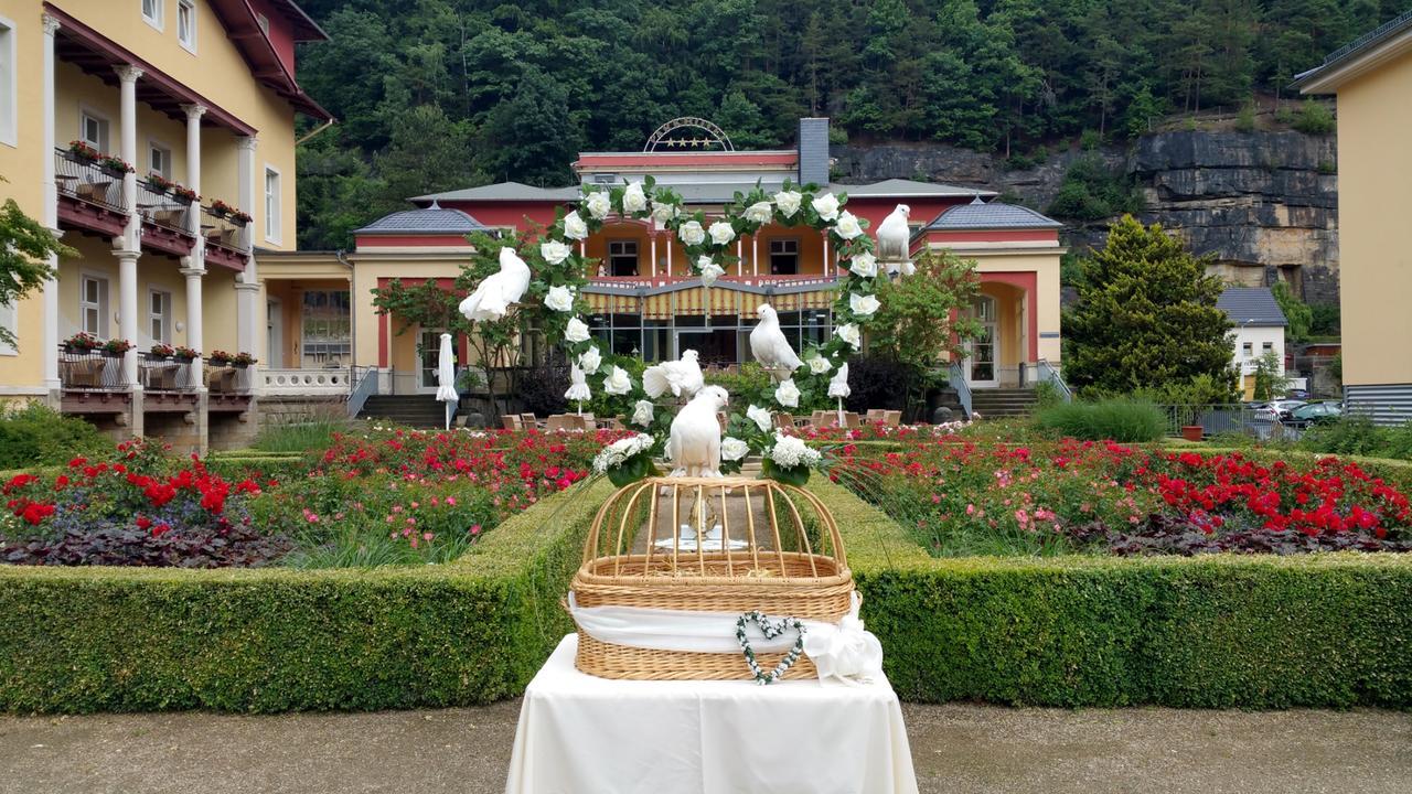 Parkhotel Bad Schandau Mit Spa Екстер'єр фото